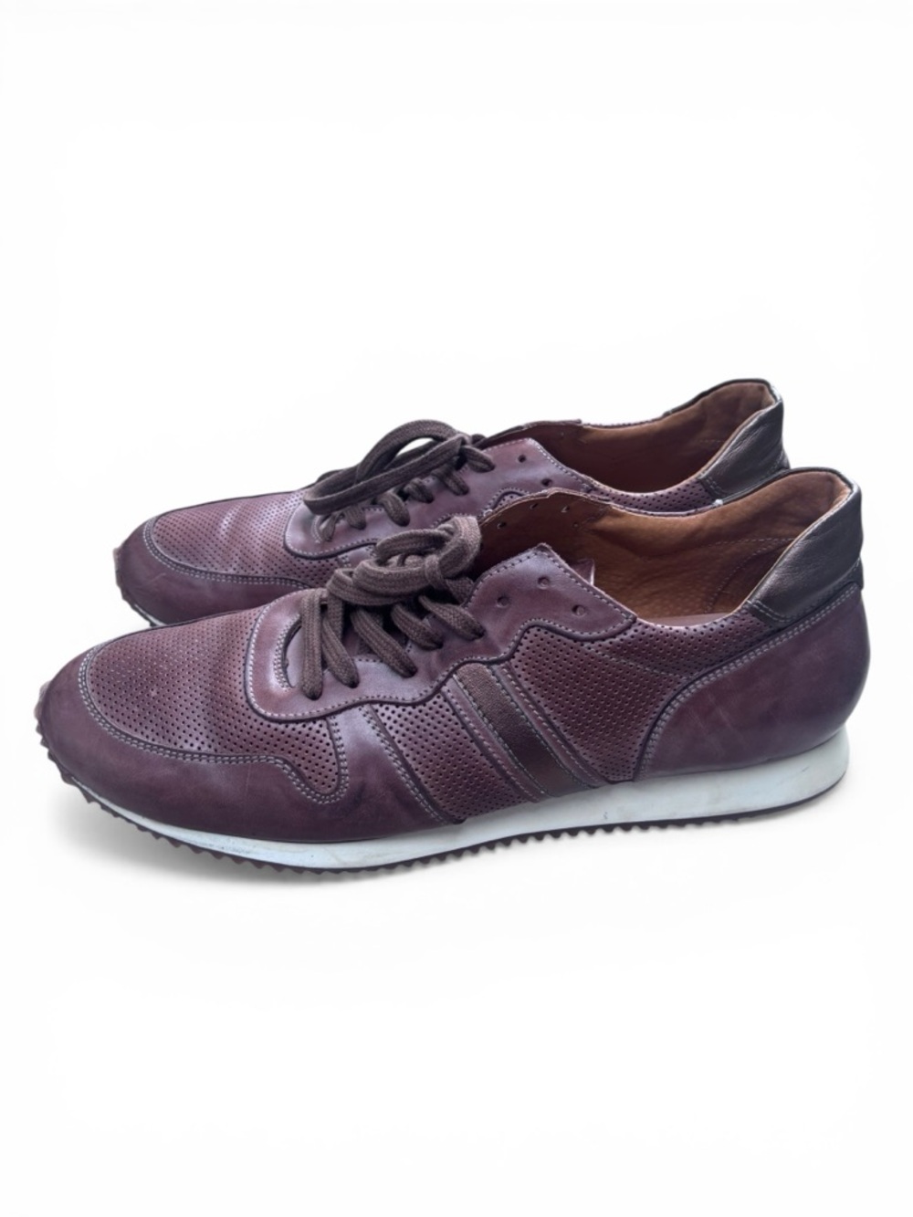 Kenneth Cole Brown Leather Sneakers (Made in Italy)